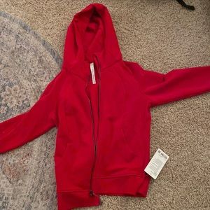 Red Scuba Full Zip Hoodie